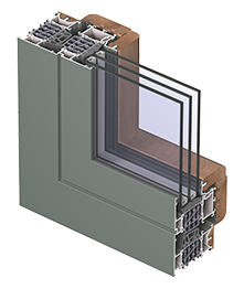 Профильная система алюмо-деревянных окон Reynaers Sensity